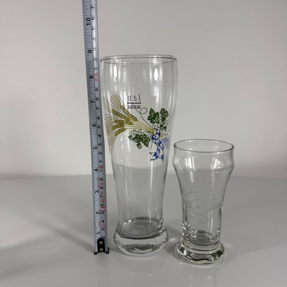 Vintage Rastal Bavaria 0.5L Wheat Beer Glasses Set of 6 - Picture 9 of 9